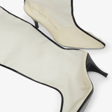 Drawing a blank 85 ivory mesh boots