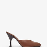 Sitting Pretty 95 brown leather mules
