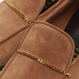 Fair and Square brown suede loafers