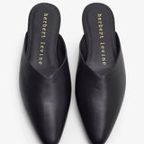 Homebody soft black leather slide sandals
