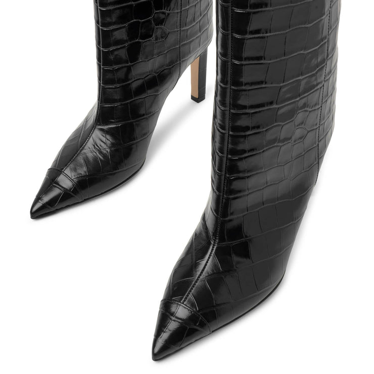 Jimmy Choo | Alizze 85 embossed leather boots | Savannahs