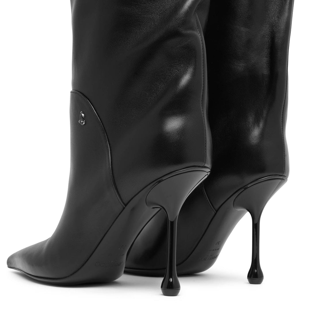 Jimmy Choo | Cycas 95 black leather boots | Savannahs