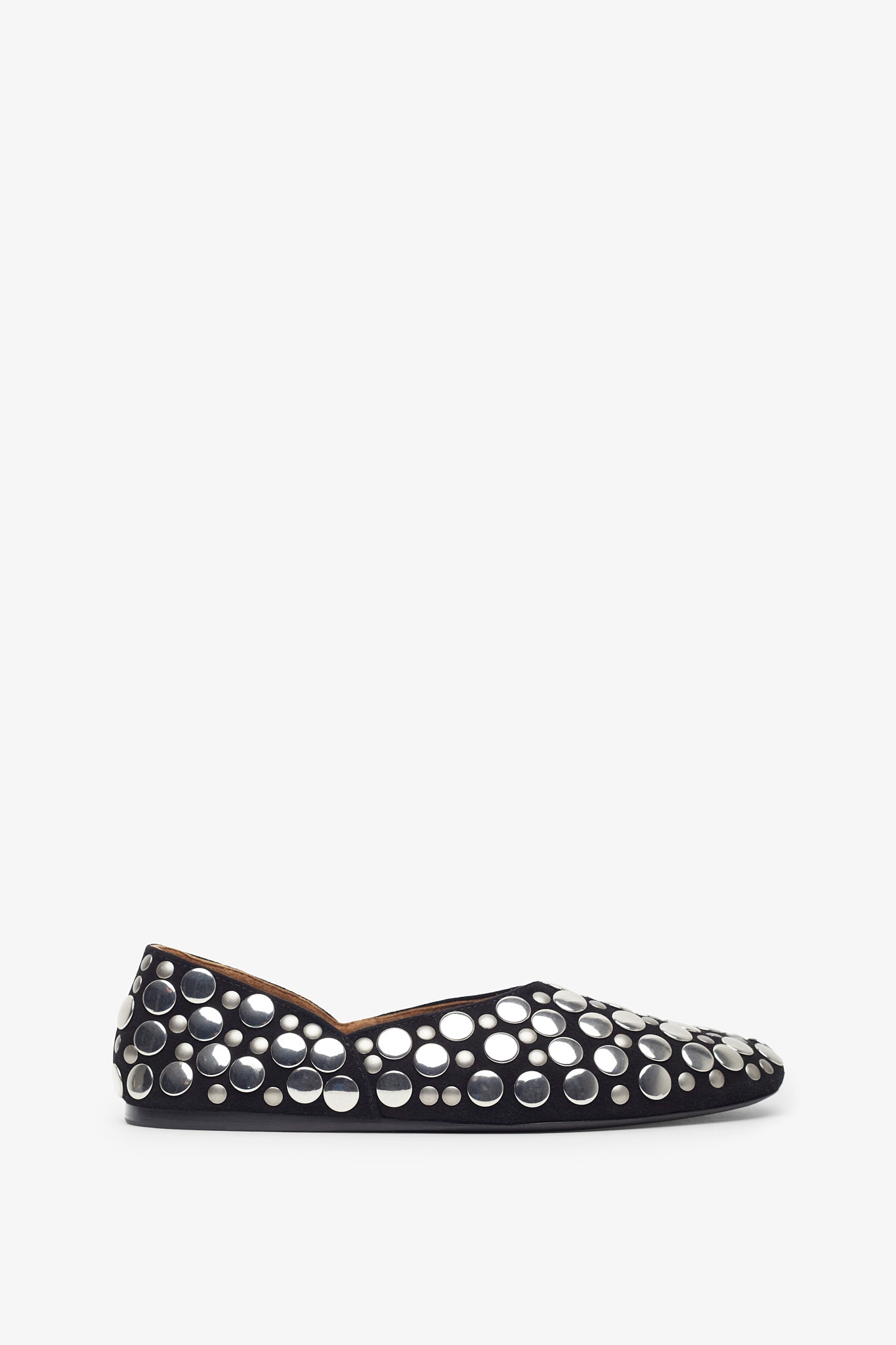 Jane black studs flats