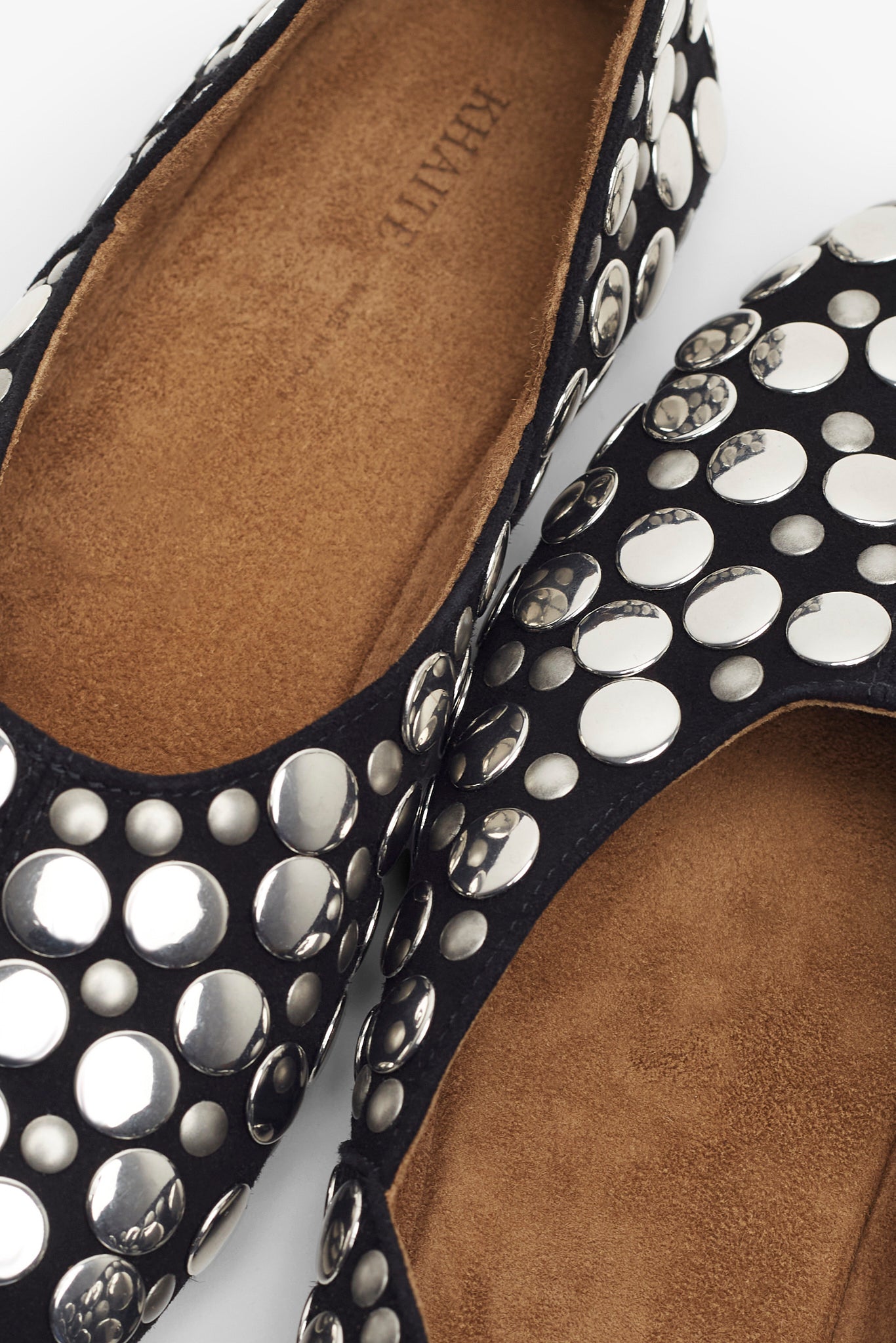 Jane black studs flats