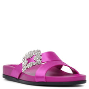 Chilanghi pink satin flat sandals