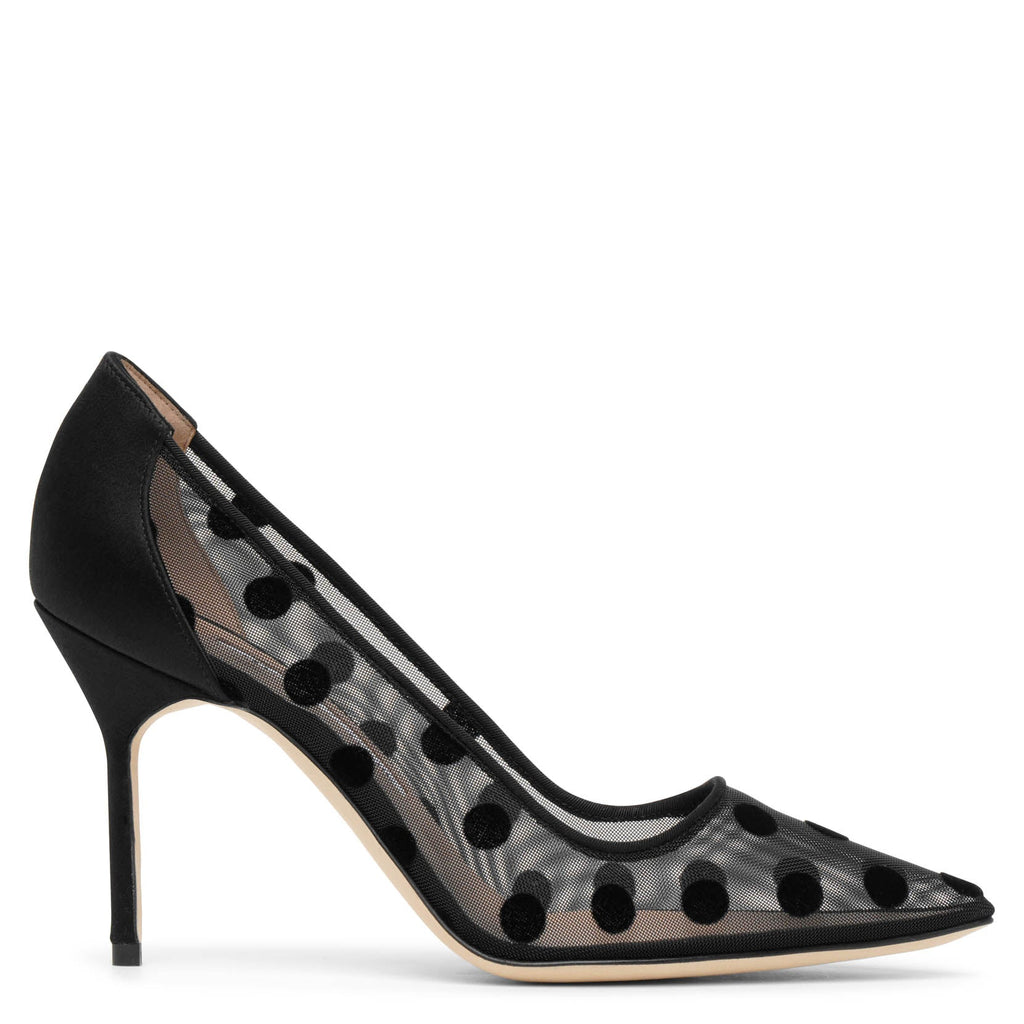【MANOLO BLAHNIK】Hamedi Pumps BLACK 100796-blck-b0015-stn-105_1.