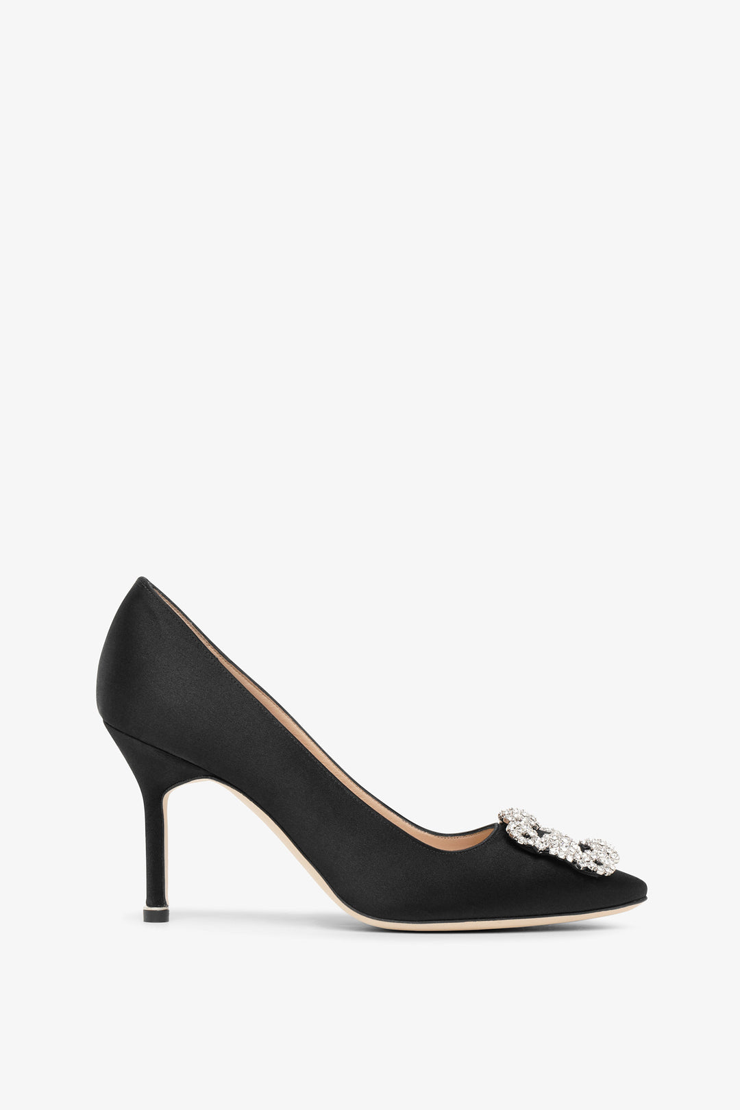 Manolo Blahnik | Hangisi 90 black satin pumps | Savannahs Manolo Blahnik | Hangisi 90 black satin pumps | Savannahs