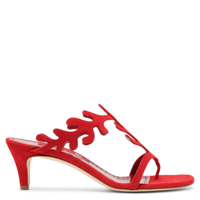 Hidrag 50 red suede sandals