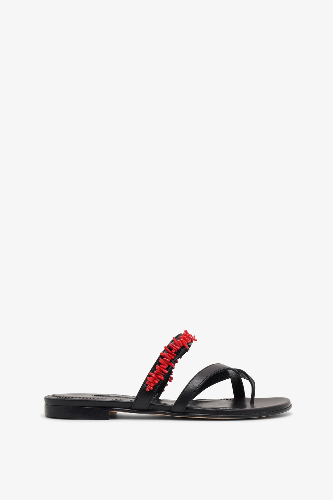 Manolo Blahnik | Corasu black and red flats | Savannahs