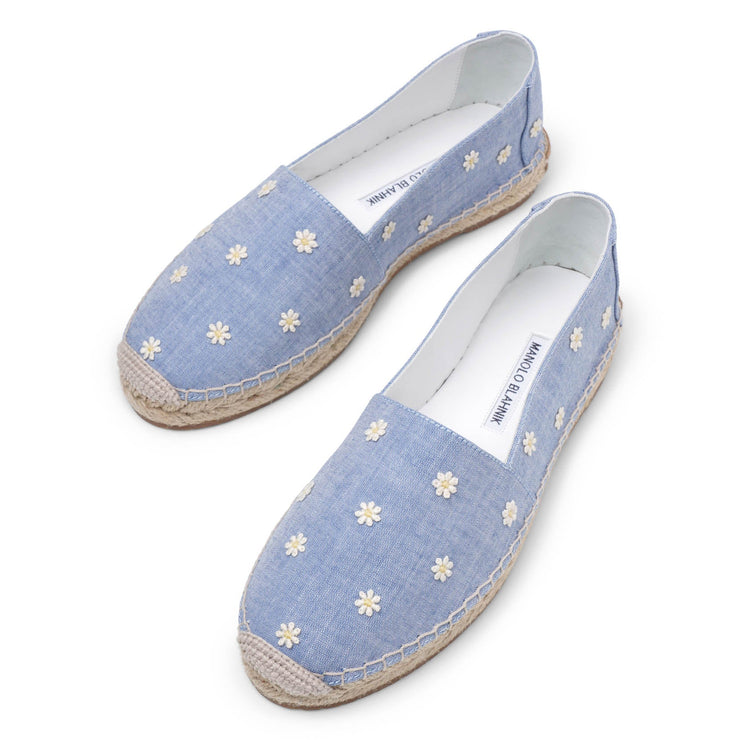 Susille daisy chambray espadrilles