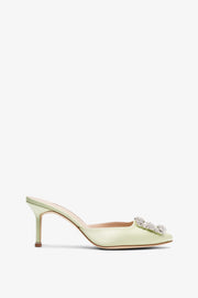 Hangisimu 70 light green satin mules