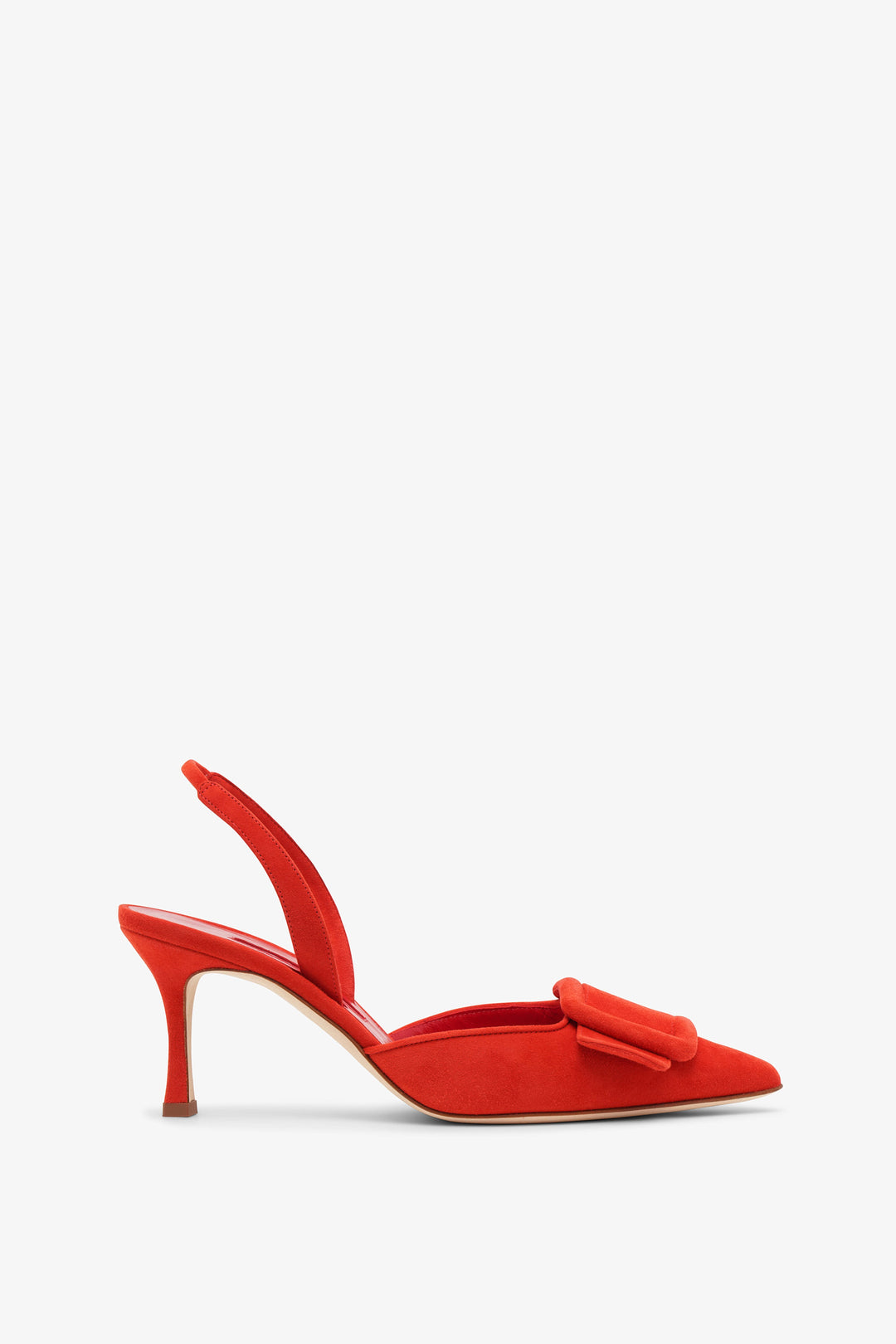 Manolo Blahnik | Maysli 70 red suede pumps | Savannahs
