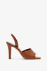 Clotilde 105 brown leather sandals