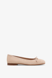 Veralli beige suede ballet flats