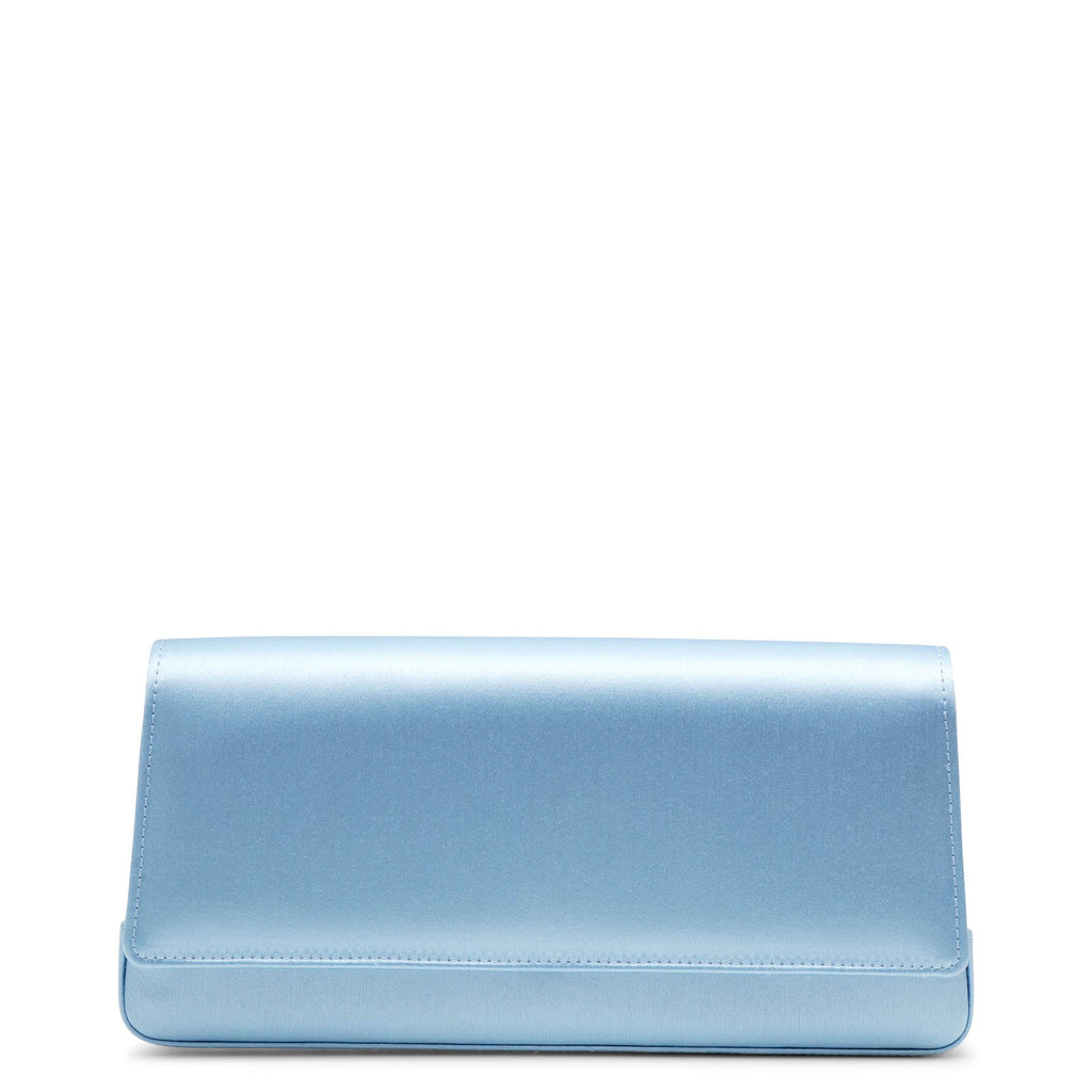 Gothisipla light blue satin clutch