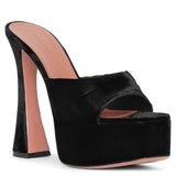 Dalida velvet mule sandals