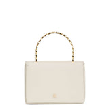 Pernille white leather mini tote