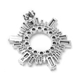 Mini begum white crystal earrings