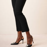 Camelia sling 90 black satin pumps