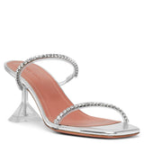 Gilda embellished transparent pvc sandals