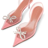Rosie sling pink pvc pumps