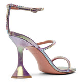 Gilda embellished leather metallic sandals
