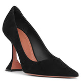 Ami 95 black suede pumps