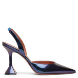 Holli sling patent metallic pumps