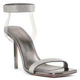 Rih 95 black crystal sandals