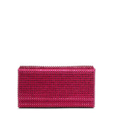 Superamini Paloma pink crystal clutch