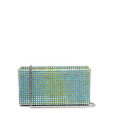 Superamini Paloma green crystal clutch