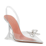 Rosie sling 95 transparent pvc pumps