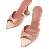 Caroline 95 peach crystal mules