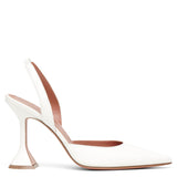 Holli sling 95 white nappa pumps