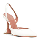 Holli sling 95 white nappa pumps