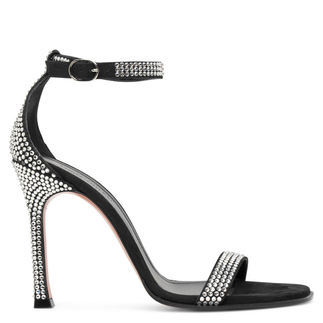 Amina Muaddi Ane crystal-embellished ballerina shoes - Black