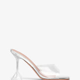 Lupita 95 transparent pvc mules