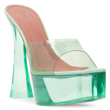 Dalida 140 pvc mint mules
