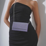 Superamini paloma purple crystal clutch