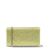 Superamini paloma yellow crystal clutch