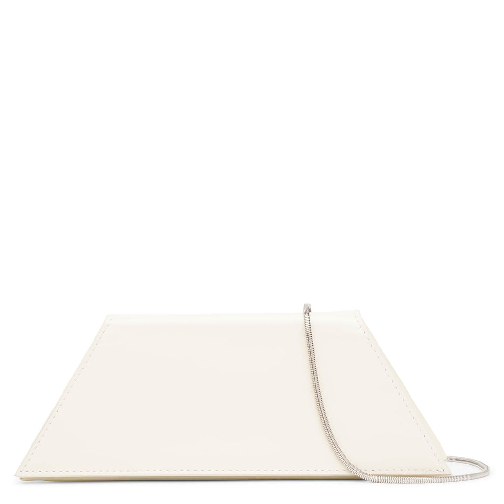 Ivory hotsell leather clutch