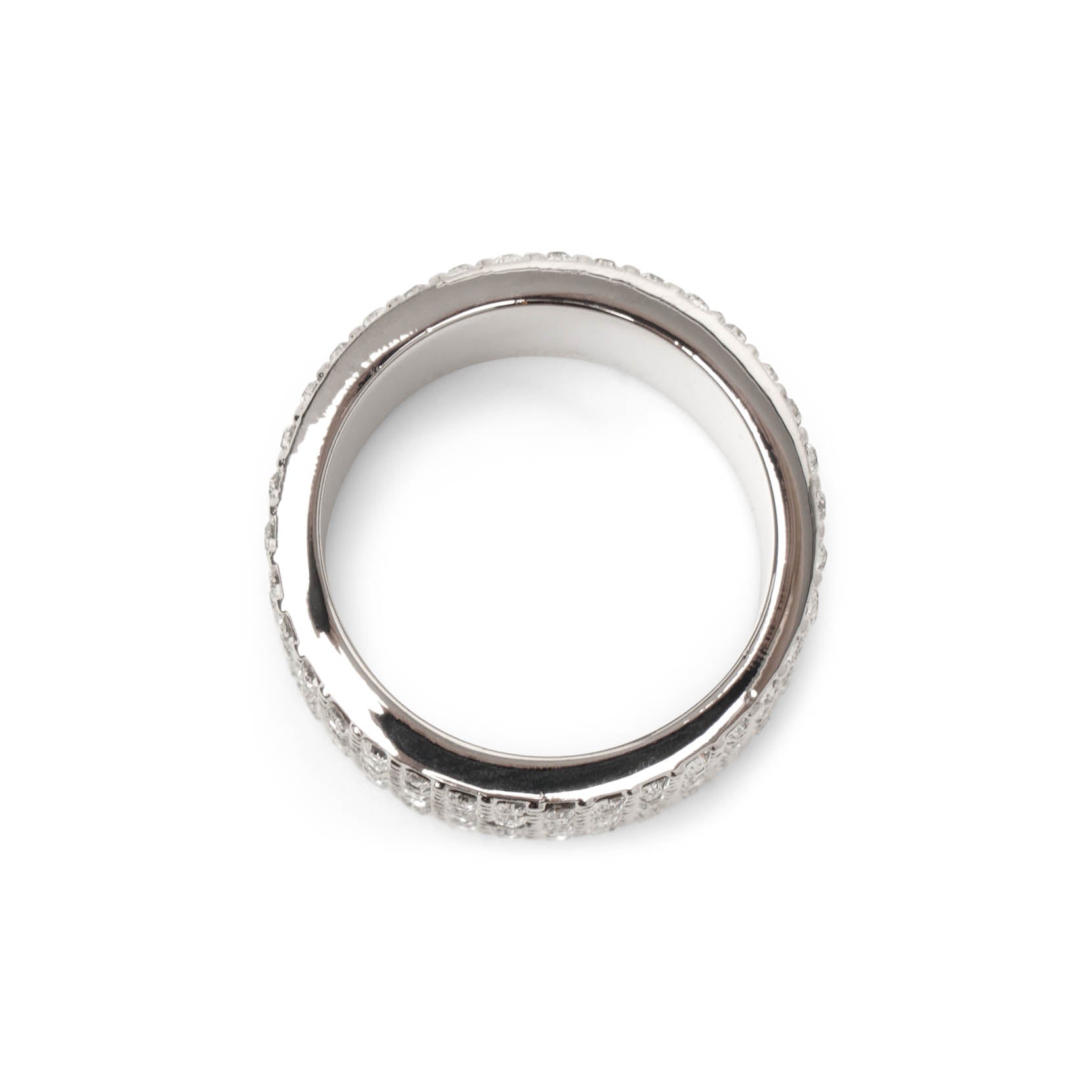 Amina Rind Amina Muaddi | Rih Ring white silver | Savannahs