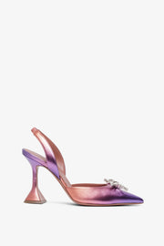 Rosie sling 95 sunset metallic leather pumps