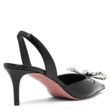 Rosie sling 60 black leather pumps