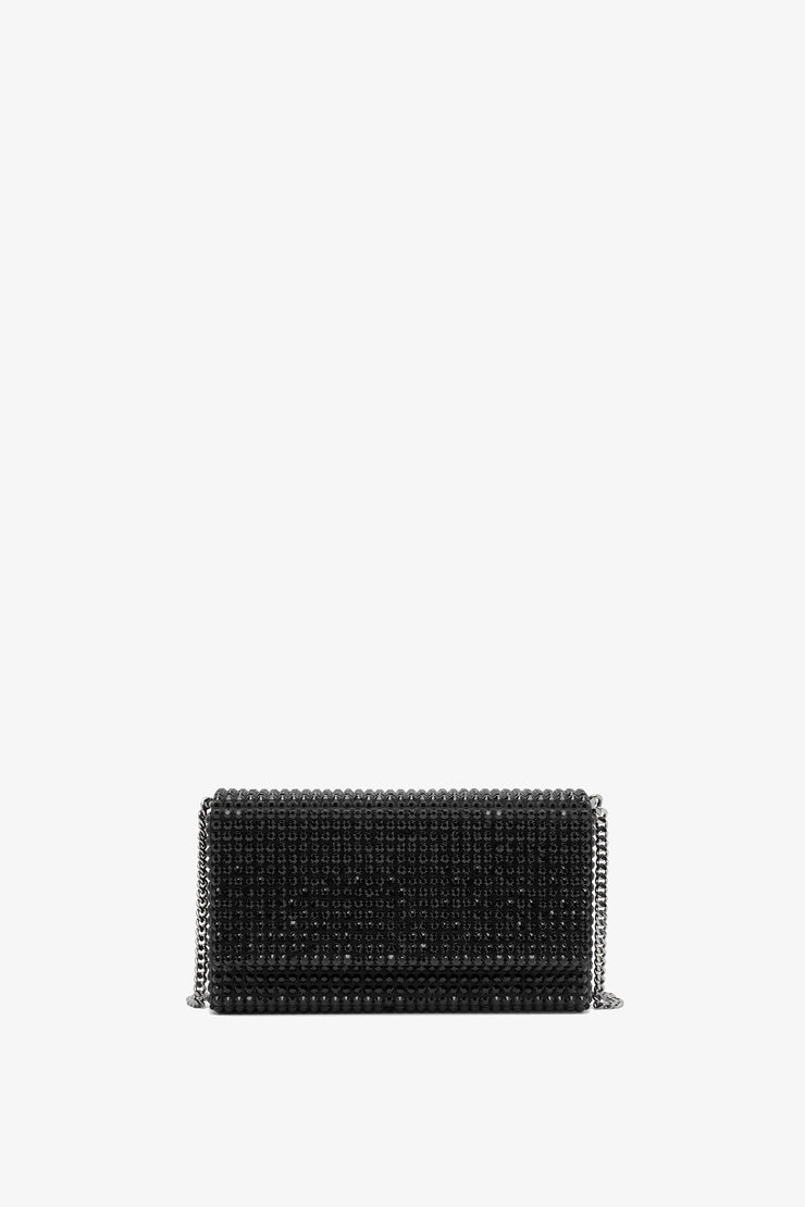 Superamini paloma black crystal clutch