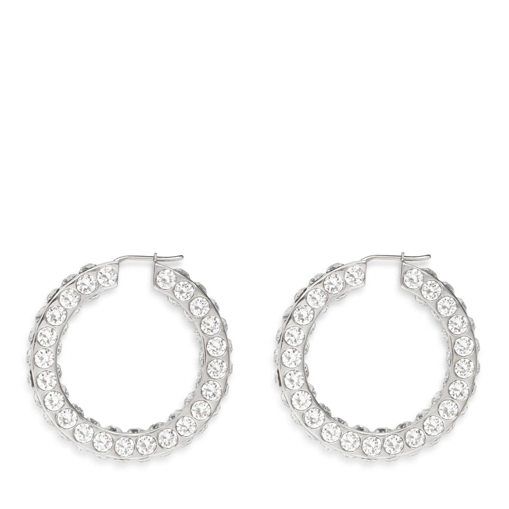 Jah Small Crystal Hoop Earrings