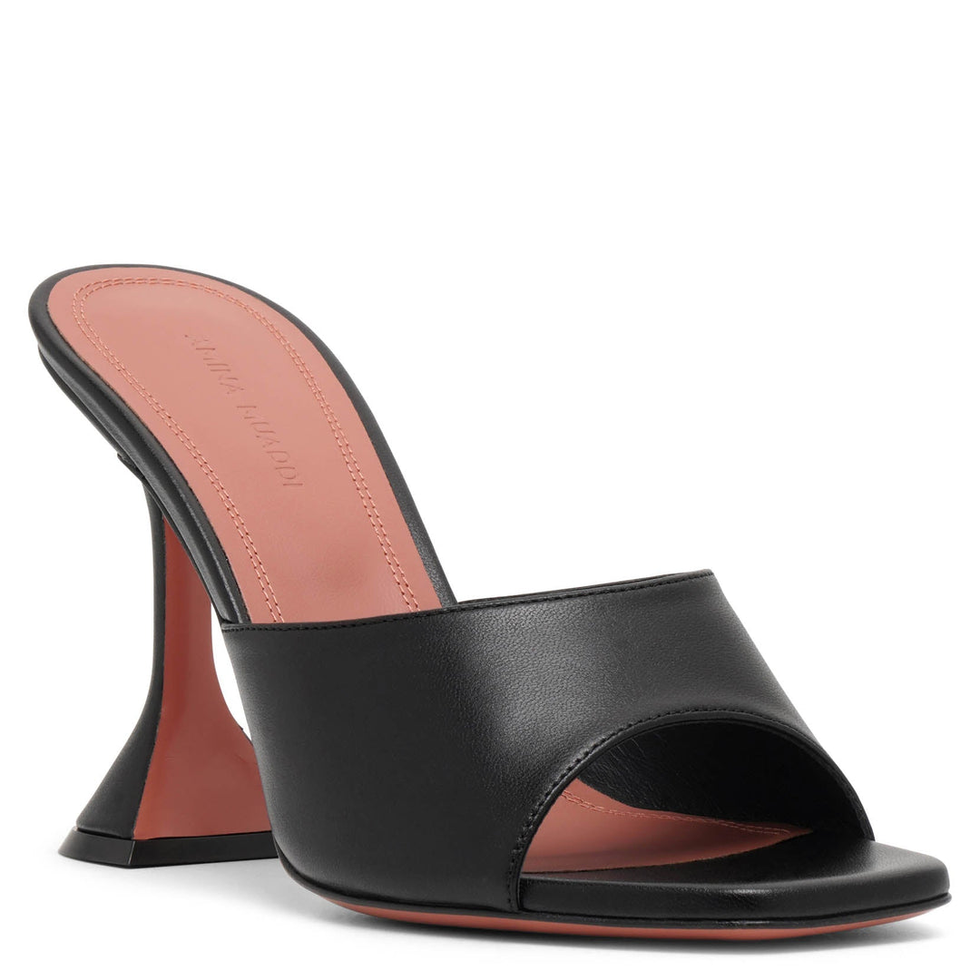 Amina Muaddi | Lupita 95 black leather mules | Savannahs