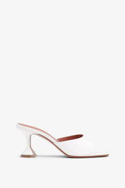 Lupita 70 white leather mules