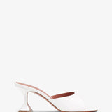 Lupita 70 white leather mules