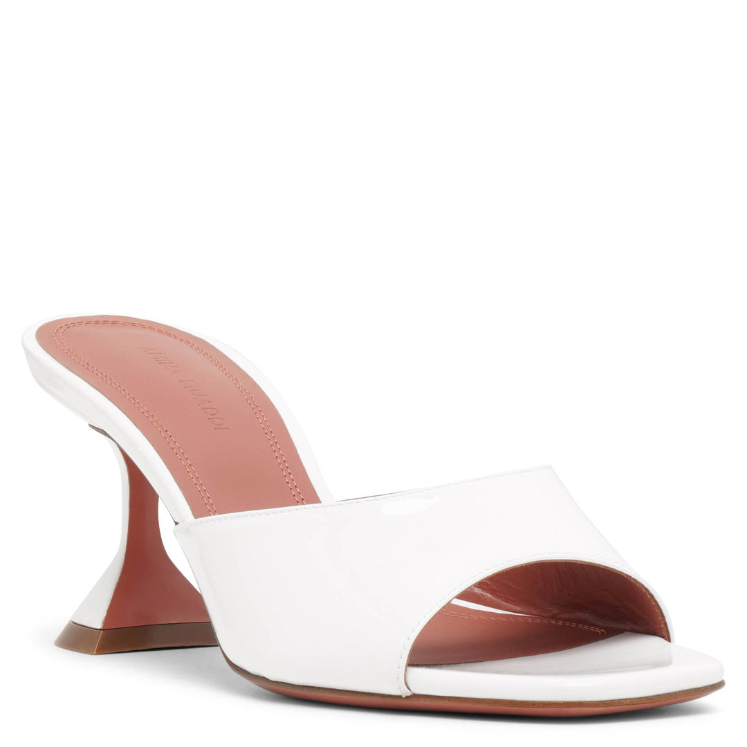 Amina Muaddi | Lupita 70 white leather mules | Savannahs Amina Muaddi | Lupita 70 white leather mules | Savannahs